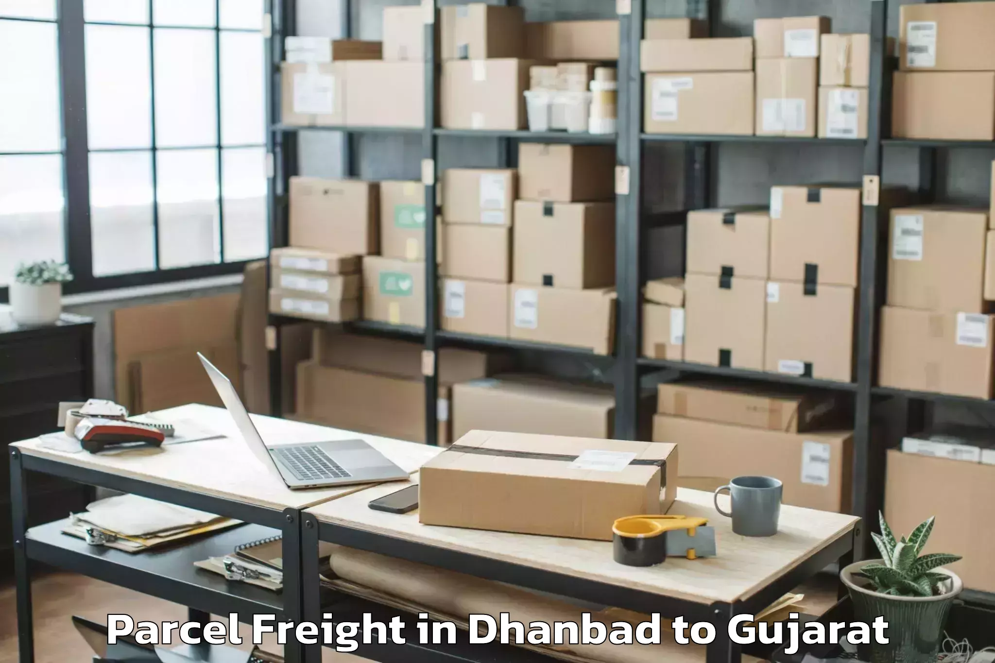 Dhanbad to Sarangpur Parcel Freight